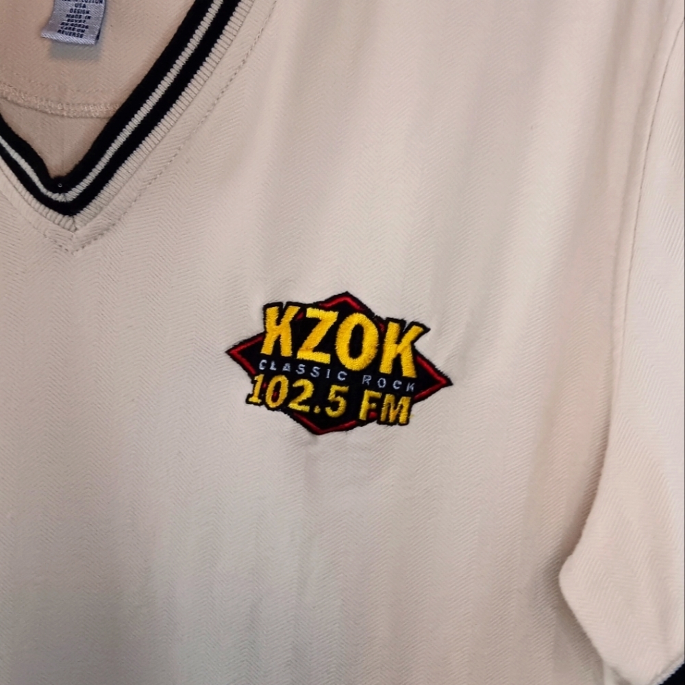 Port Authority Embroidered Logo Women's V-Neck Shirt - Picture 5 of 5